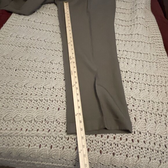 NWT J Ferrar Pleated Dress Pants Slacks Trousers Cuffed Men’s Size 36 X 30 Brown - Picture 13 of 16